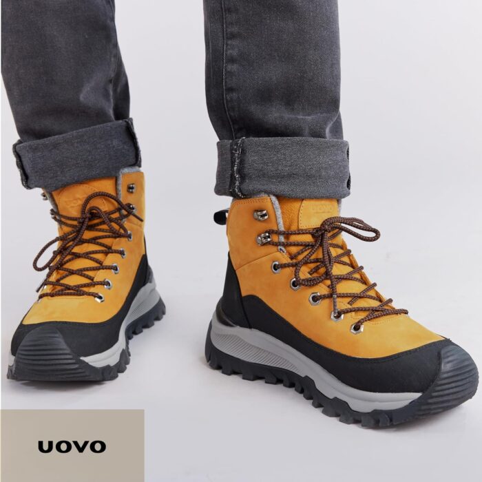 UOVO Men’s Winter Boot, Waterproof Leather - Image 8