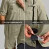 G Gradual Men's Sun Protection Fishing Shirt with Zipper Pockets Long Sleeve UPF 50+ UV Cooling Shirts for Men Hiking Travel - Image 5