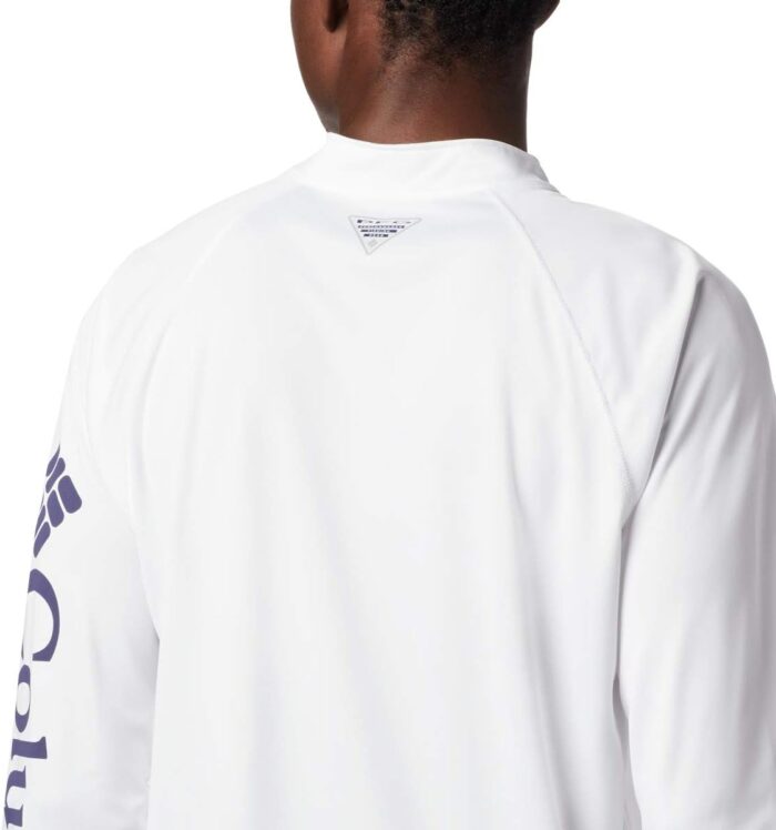 Columbia Men's PFG Terminal Tackle 1/4 Sleeve Zip Tee, Breathable, UV Sun Protection - Image 5