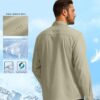 G Gradual Men's Sun Protection Fishing Shirt with Zipper Pockets Long Sleeve UPF 50+ UV Cooling Shirts for Men Hiking Travel - Image 2
