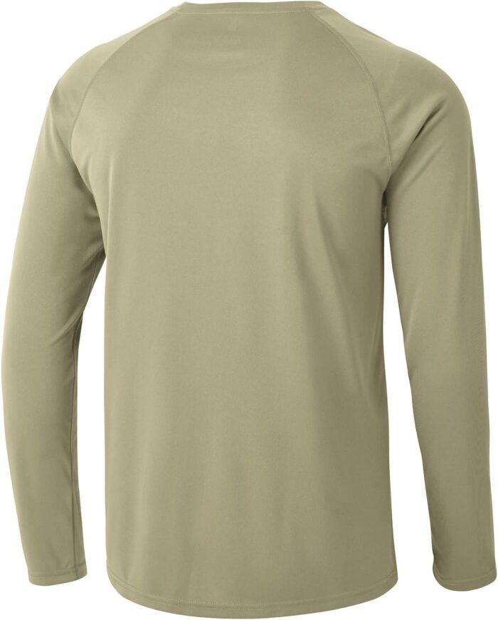 TBMPOY Men's Hiking Shirts Waterproof Dry Fit Athletic T-Shirts SPF Long Sleeve Safari Shirts Outdoor Work Swim Fishing Tops - Image 2