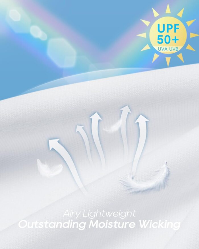 G4Free Womens UPF 50+ Sun Shirts Lightweight Golf Shirts Quick Dry Half Zip Workout Tops Running Hiking - Image 2