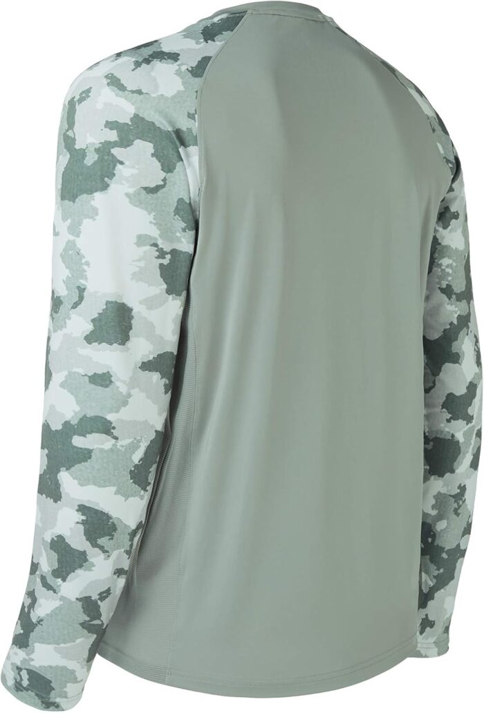 BASSDASH UPF 50 Fishing Tee for Men Camo Long Sleeve Shirt Quick Dry Sweatshirts - Image 4