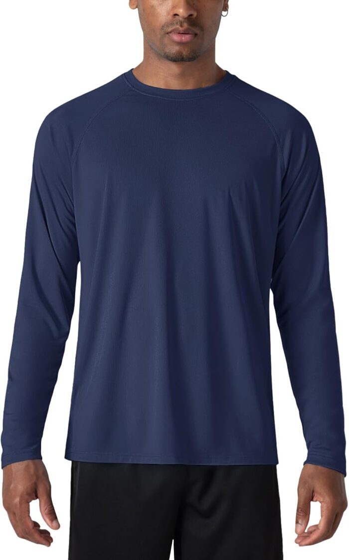 MAGCOMSEN Men's Long Sleeve Shirts UPF 50+ UV Sun Protection Athletic Shirts for Hiking Running Workout Rash Guard - Image 6