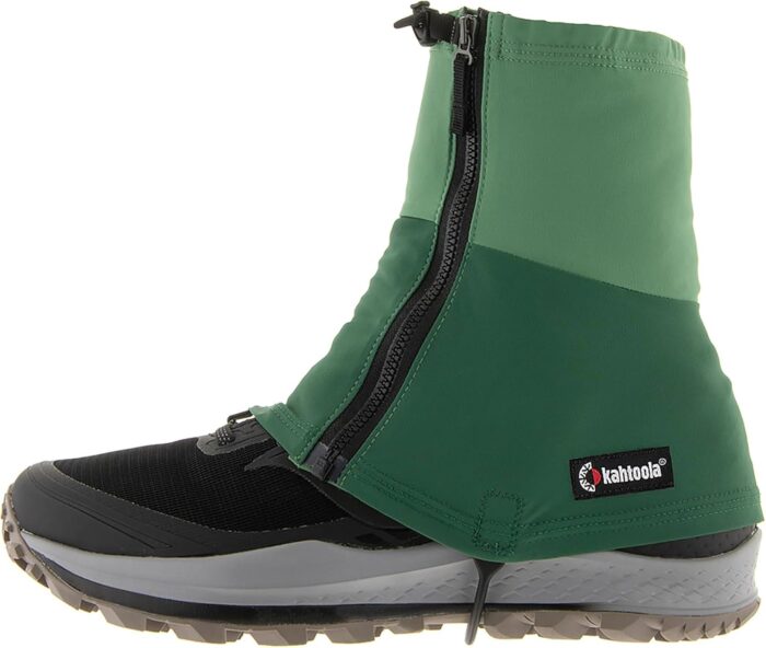 Kahtoola INSTAgaiter Mid Gaiters for Hiking, Trail Running, Mountaineering, Hunting, Rocky Terrain, Mud, Snow & Ice