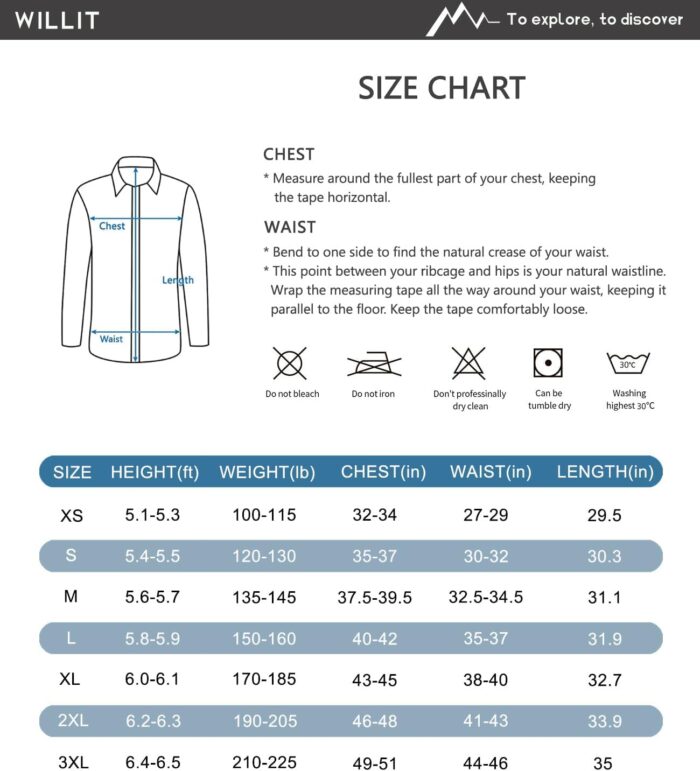 Willit Men's Long Sleeve Fishing Shirts Sun Protection UPF 50+ SPF Shirts Hiking Shirts Cooling Quick Dry - Image 7