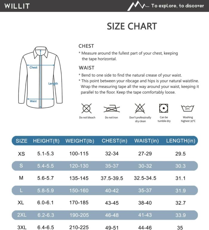 Willit Men's Long Sleeve Fishing Shirts Sun Protection UPF 50+ SPF Shirts Hiking Shirts Cooling Quick Dry - Image 8