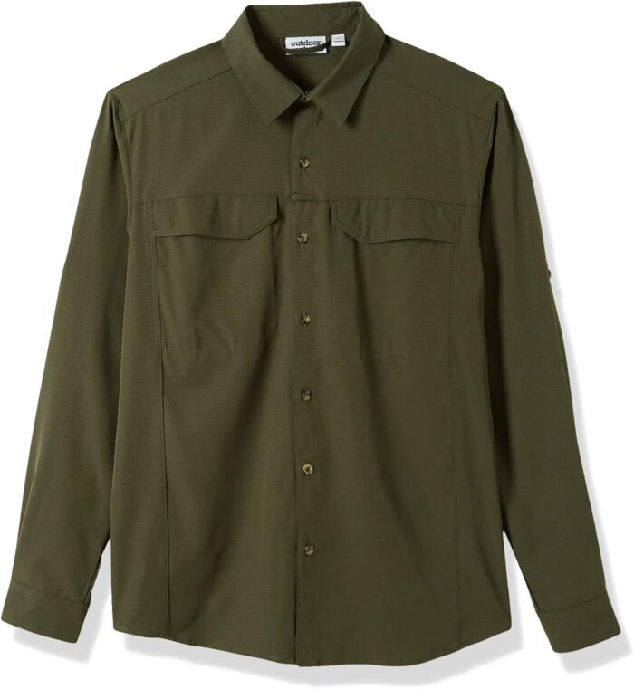 Outdoor Ventures Men's UPF 50+ UV Sun Protection SPF Hiking Shirt Long Sleeve Lightweight Quick Dry for Safari Travel Fishing - Image 7