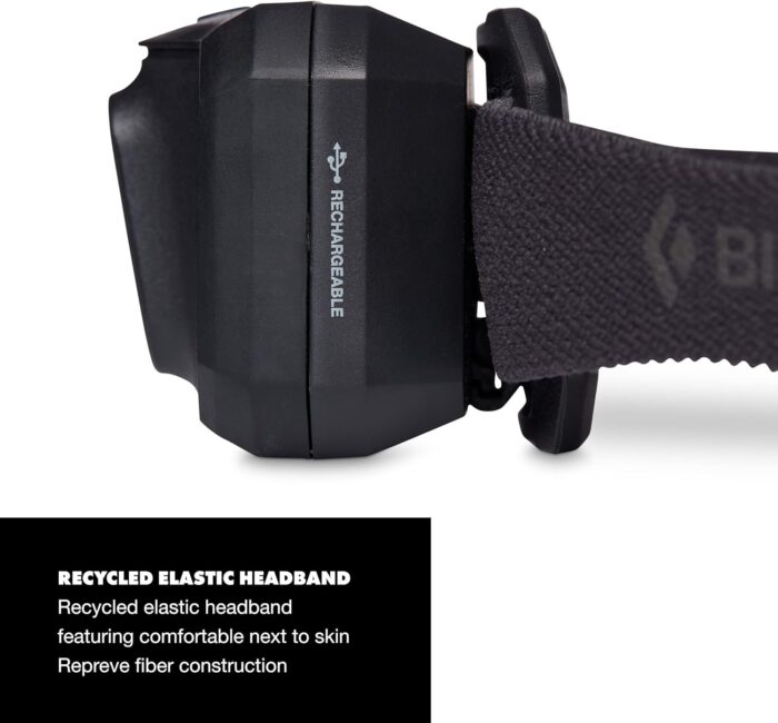 BLACK DIAMOND Storm 500-R Headlamp, Black - Image 4