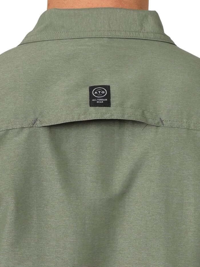 ATG by Wrangler Men's Long Sleeve Mixed Material Shirt - Image 5