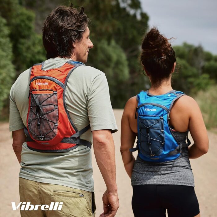 Vibrelli Hydration Pack & 2L Hydration Water Bladder - High Flow Bite Valve - Hydration Backpack with Storage - Lightweight Running Backpack, Cycling, Hiking, Ski for Men, Women & Kids - Image 2