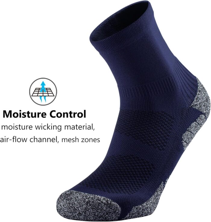 CWVLC Compression Athletic Quarter Socks Cushioned for Men Women - Image 5