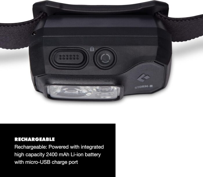 BLACK DIAMOND Storm 500-R Headlamp, Black - Image 3