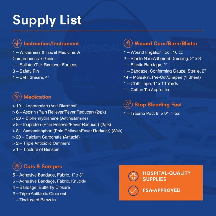 Adventure Medical Kits Mountain Series, Backpacker Medical Kit - 96 Pieces - Image 6