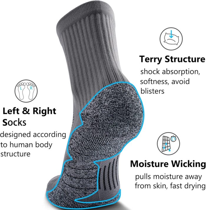 CWVLC Cushioned Compression Sport Quarter Socks for Men Women Youth - Image 4