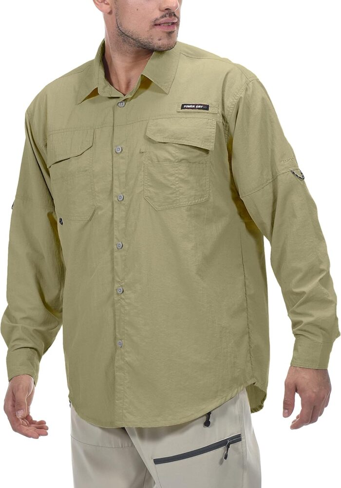 Little Donkey Andy Men's UPF 50+ UV Protection Shirt, Long Sleeve Fishing Hiking Shirt - Image 2