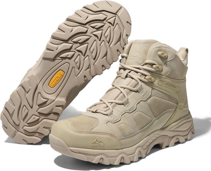 NORTIV 8 Men's Waterproof Hiking Boots Outdoor Mid Trekking Backpacking Mountaineering Shoes - Image 2