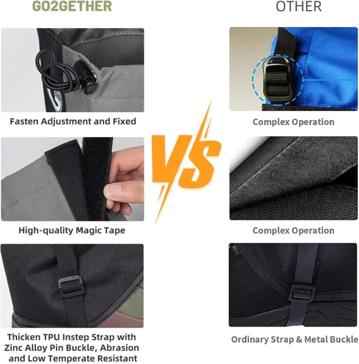 Leg Gaiters – Waterproof and Adjustable Snow Boot Gaiters for Hiking, Walking, Hunting, Mountain Climbing and Snowshoeing - Image 5