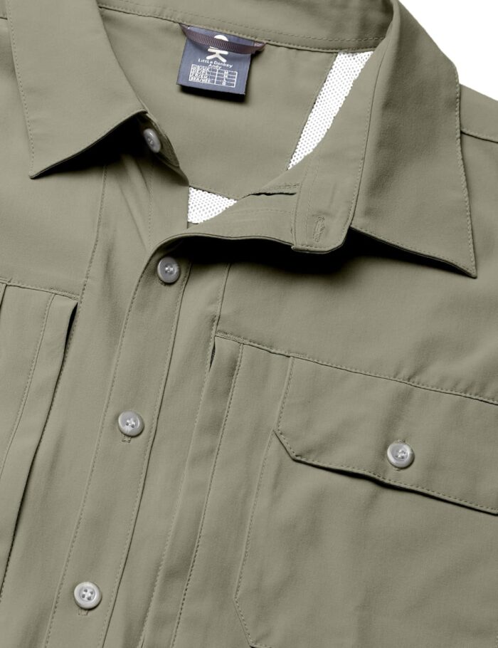 Little Donkey Andy Men's Lightweight Short Sleeve Shirt Quick Dry Stretch Shirt for Hiking Travel, UPF50 - Image 4