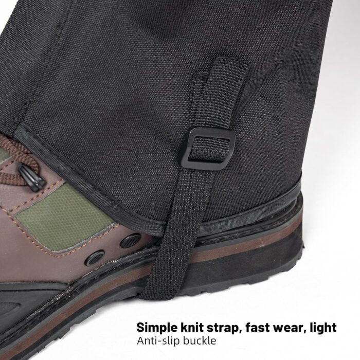 Leg Gaiters – Waterproof and Adjustable Snow Boot Gaiters for Hiking, Walking, Hunting, Mountain Climbing and Snowshoeing - Image 4