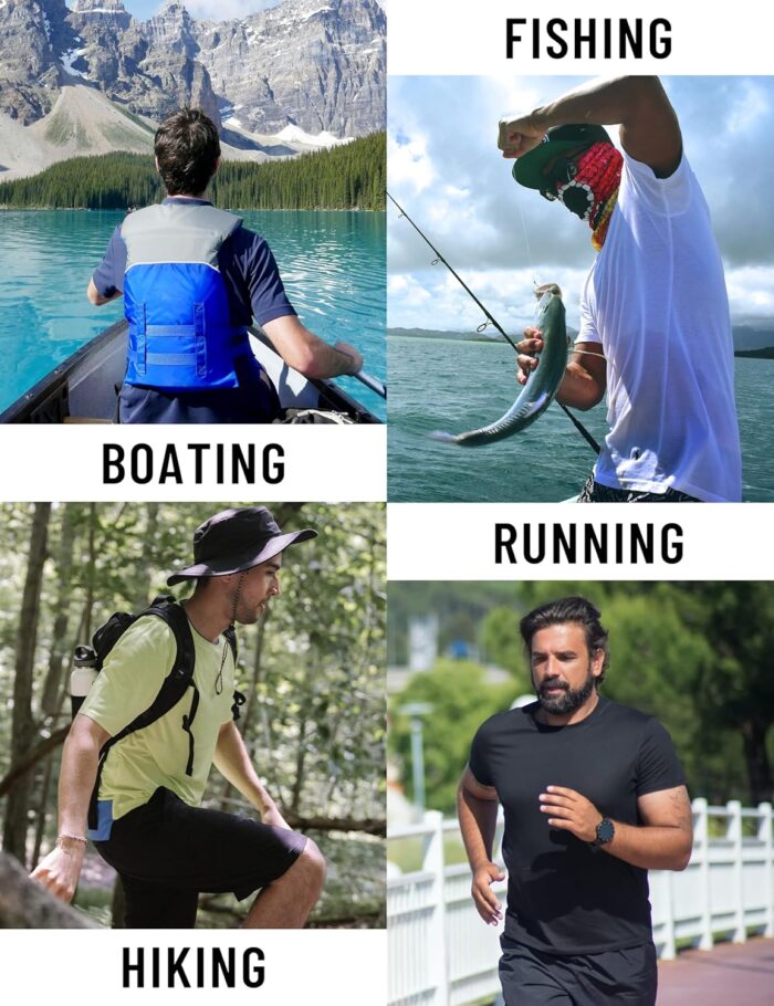 KEFITEVD Men's UV Sun Protection UPF 50+ Shirts Long Sleeve Rash Guard Workout Quick Dry Shirt for Hiking Fishing Swimming - Image 7
