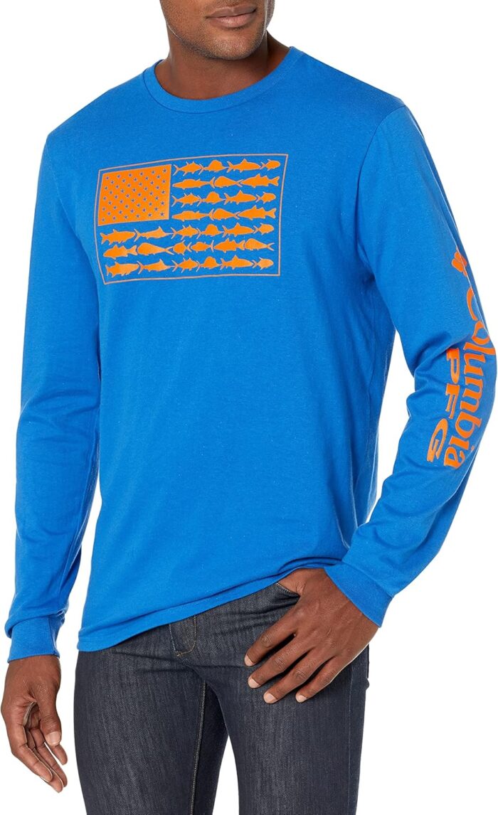 Columbia Men's Long Sleeve Tee Shirt Outdoors Fishing Camping Hiking